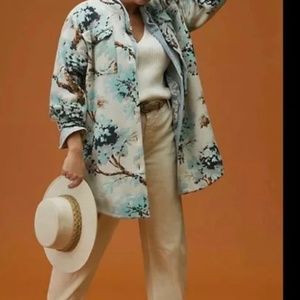 Anthropologie Field & Flower Wool Sweater Coat- SMALL